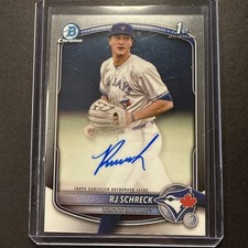  2025 Bowman Chrome RJ Schreck 1st Auto, Blue Jays, #CPA-RSC 