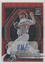 2022 Panini Donruss Optic Red Pandora Prizm 5/8 Kutter Crawford #ESS-KU Auto 2x4