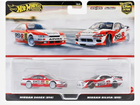 Hot Wheels Premium 2-Pack Nissan 240SX S14 + Silvia S15 RS-R 1:64 Neu OVP