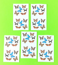 Vintage Mrs. Grossman's Butterflies Stickers Half Sheet Lot Of 5