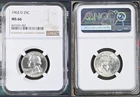 1963-D  Washington Quarter   NGC  MS66 *fresh slab*