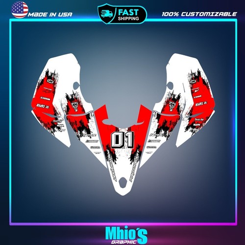 ATV Yamaha YFZ 450R 2014 2023 Kit Graphics stickers decals 2014 2016 2022-2025 - Picture 6 of 12