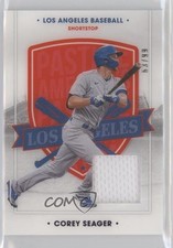 2021 Panini Chronicles America's Pastime Swatches Blue 63/99 Corey Seager o7m