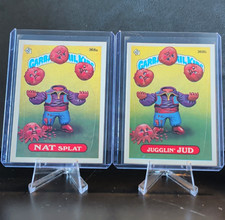 Topps Garbage Pail Kids 1987 #368a/368b Nat Splat Jugglin' Jud Puzzle Back