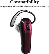 Bluetooth Earpiece, M26 Bluetooth Headset Handsfree Wireless Headphone with N...