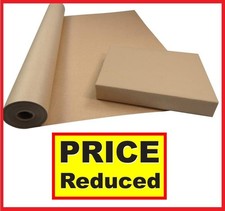 STRONG BROWN KRAFT WRAPPING PARCEL PAPER PACKAGING WRAPPING FREE P&P