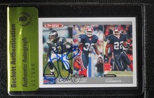 BAS 2004 Total Troy Vincent Lawyer Milloy Nate Clements Beckett Auth Sticker 3c7