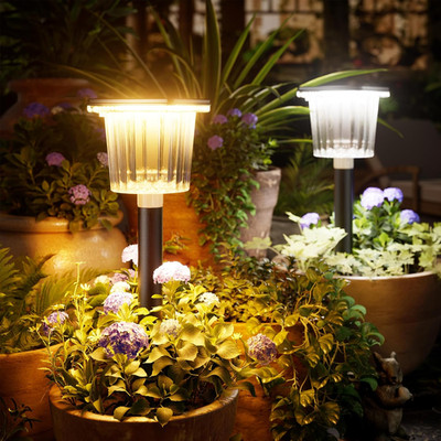 Super Bright Solar Pathway Lights 12 Pack, Adjustable Warm & Cold Solar Lights O
