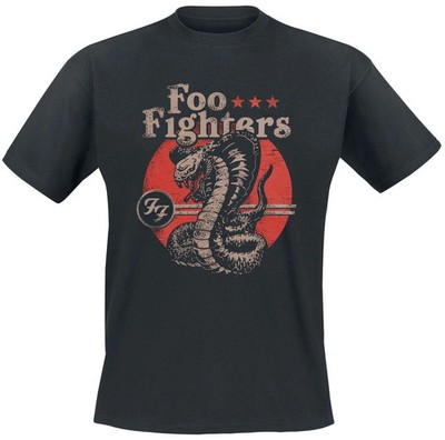 Foo Fighters T-Shirt Herren Snake schwarz Band-Merch, Bands 100% Baumwolle