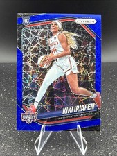 2025 Panini Prizm WNBA - Kiki Iriafen Blue Velocity #72 (RC) Washington Mystics
