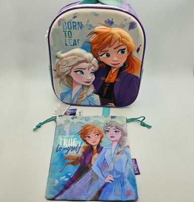 Premium Turnister + Beutel Eiskönigin Anna & Elsa Kinderrucksack Tasche Rucksack