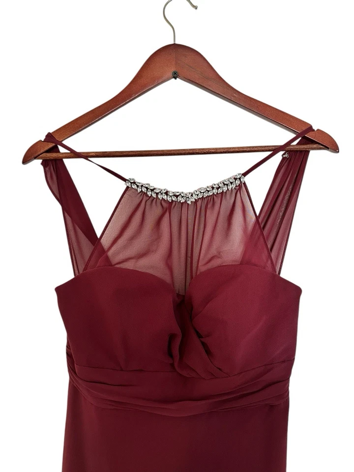 Signature By Alfred Angelo Cuello de Cristal Talla 2 Novias Criada Regreso a Casa Baile de graduación Foto 3 de 4