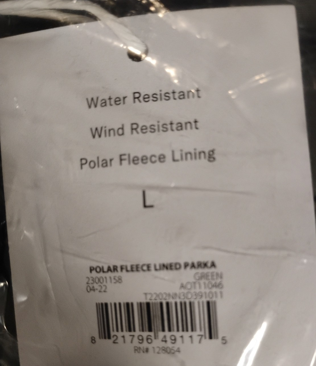 Bonobos Fielder Polar Fleece Lined Parka & Pants 2 PCS SIZE L Olv/Blk NWT $110