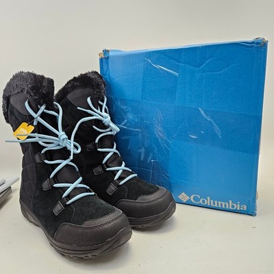 Columbia Ice Maiden II Womens 12 Winter Boots Black Oxygen Waterproof BL1581-010
