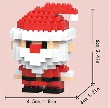 Mini Cartoon Christmas Building Blocks Santa Claus
