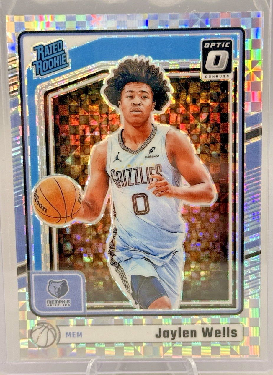 2024-25 Panini Optic Rated Rookie Jaylen Wells #252 Checkerboard Prizm SP