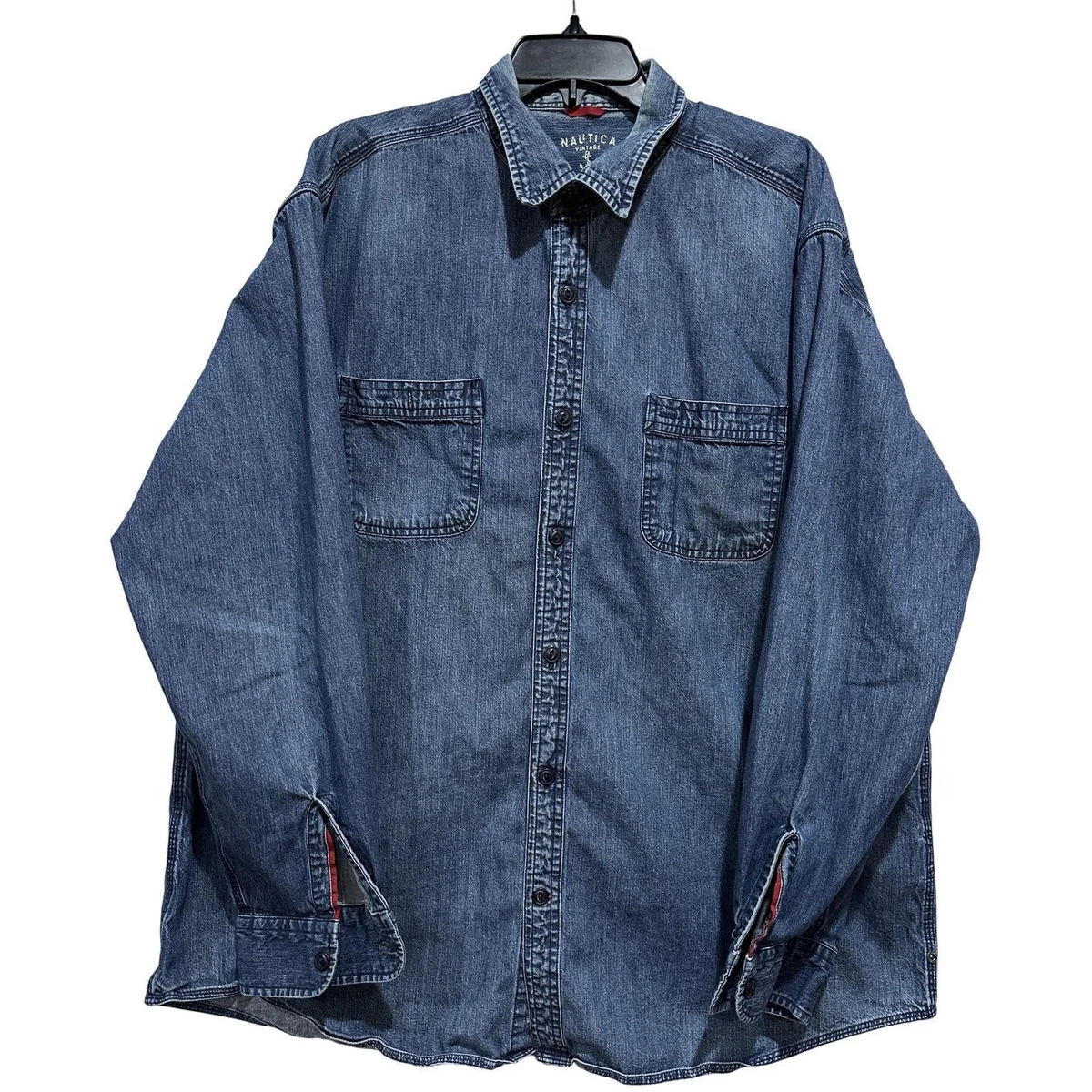 Nautica Denim Casual Button-Down Shirts for Men for sale | eBay