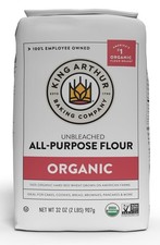 100 Organic Unbleached All-Purpose Non-GMO King Arthur Flour 2 Lb Pack