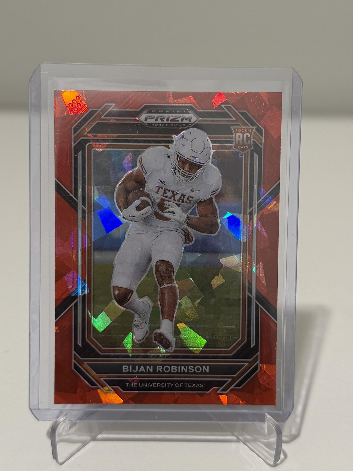 2023 Panini Prizm Draft Picks #115 Bijan Robinson Prizms Red Ice