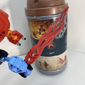 LEGO Bionicle 8534 Toa Tahu Figure Toy Box Mask Code 487 With Canister Rare