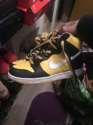 Nike Dunk High Herren High Top Sneaker gelb/schwarz/weiß EU 41
