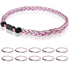 Baseball Necklace 18 Inch 12 Pack Three Braided Titanium Rope Midtatus 18inch