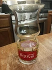 Vintage Coca Cola Hurricane Shaped Glass Floating, Enjoy Coca Cola