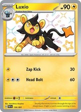 Luxio - 136/091 - Pokemon Paldean Fates Shiny Rare Card NM on eBay