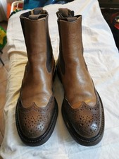 Tricker's stivaletti in pelle marrone tipo chelsea misura 41 usati poco