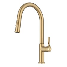 Kraus KPF-2840 Torak 1.8 GPM 1 Hole Pull Down Kitchen Faucet - Spot Free Brushed