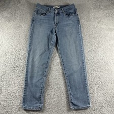 Levi's High Waisted Classic Crop Jeans Womens 29 Lightwash 25" Inseam Stretch