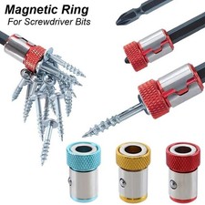 Screwdriver Head Magnetic Ring Pivoting Bit Tip Screw Bit Holder Magnetizer US .