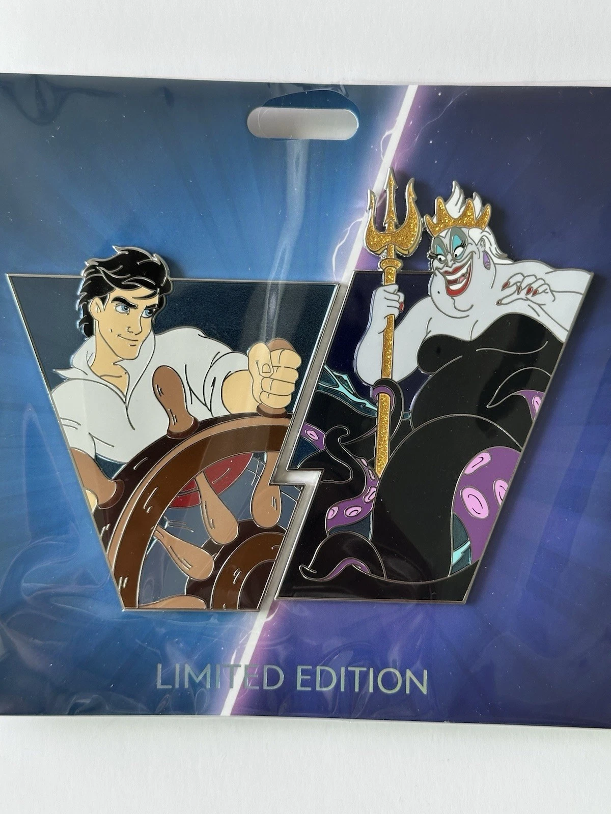 Disney WDI MOG D23 2024 Hero’s Vs Villains Eric Ursula Little Mermaid LE 400 Pin