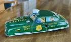 MARX DICK TRACY POLICE SQUAD CAR TIN LITHO METAL WIND UP TOY VINTAGE 1940s AUTO