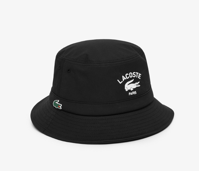 メンズウェア GOOLD GOLF ROCKERS BUCKET HAT BLACK Lacoste Golf Bucket Hat RK322E-54N 031 Unisex Sports Casual Cap