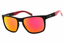 Levis LV 5058/S 0BLXUZ Matte Black/Red Multilayer 56-18-145 Sunglasses New Au...