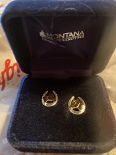 Montana Silversmith Horseshoe and Horse Head Earrings Silver 925