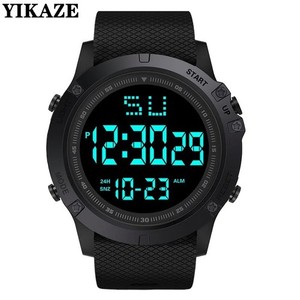Reloj deportivo digital resistente al agua, táctico militar, retroiluminación LED para hombre