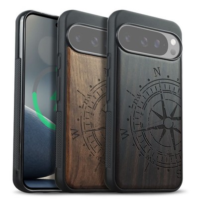 Magnetische Holzhüllen für Google Pixel 9 10 Pro XL 10a 10 Pro 9a hüllen