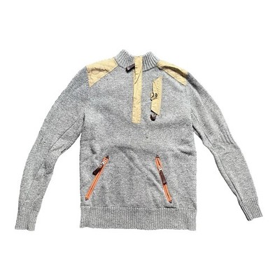 Alps Meters Original Alpine Guide Sweater Small Gray Wool Blend Luxury Ski Knit