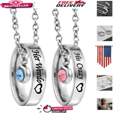 Romantic Matching Pendants with Rings - Perfect Anniversary or Valentine's Gift