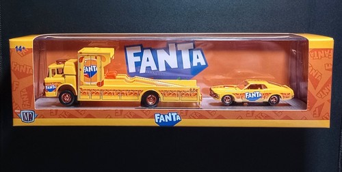 M2 Machines Auto Hauler FANTA 1970 Ford-350 & 1970 Ford Mustang CHASE EXCLUSIVE