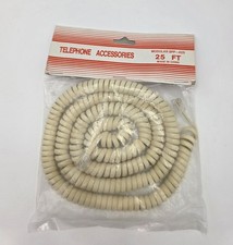 NEW 25 ft Modular Coil Phone Cord. NIB