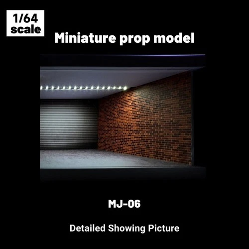 1/43 Diorama Auto Garage Modell Beleuchtung Stadt Parkplatz Szene Display Modell - Bild 34 von 42