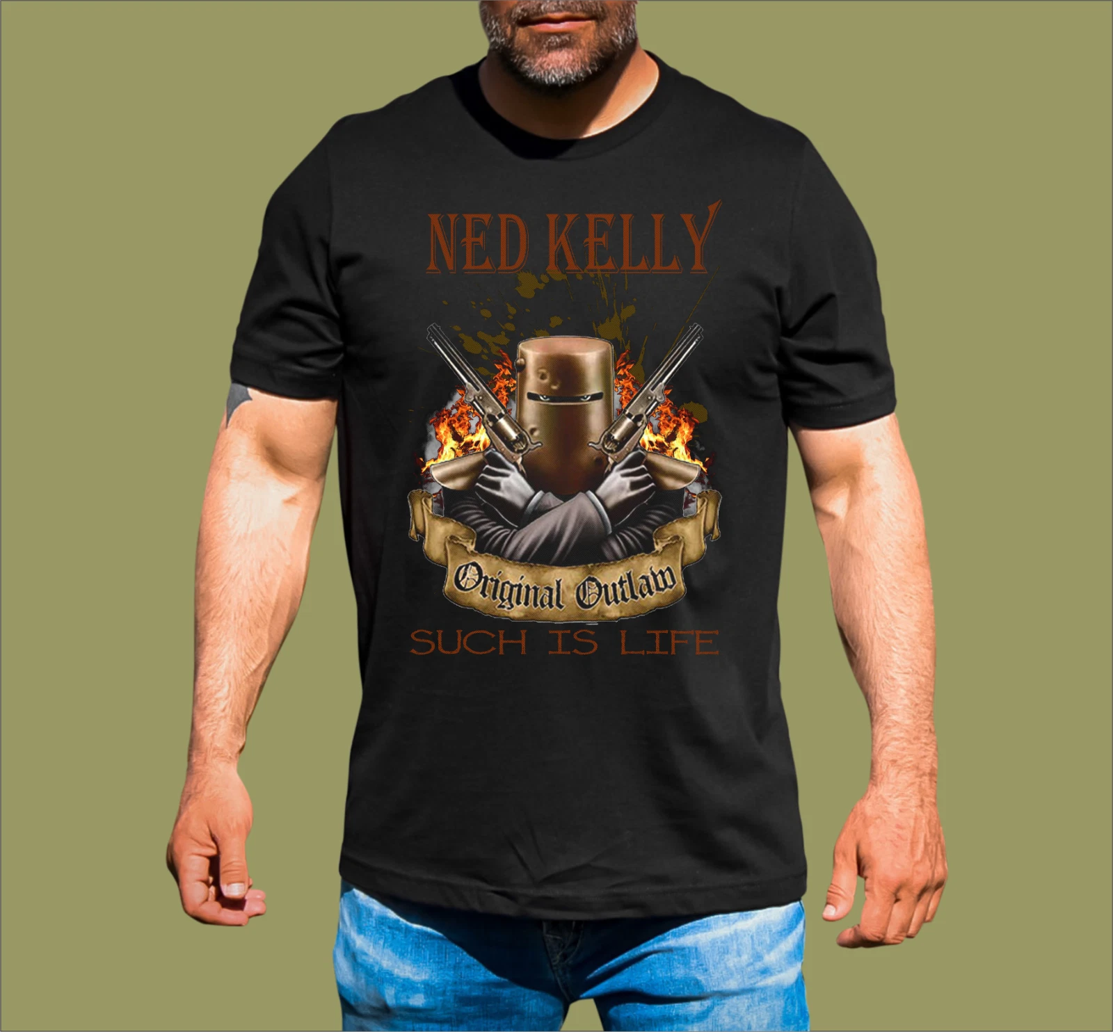 NED KELLY SUCH IS LIFE T-SHIRT
Opens in a new window or tab