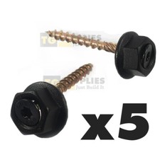 Heavy Duty Black Flat Angle Bracket L Shaped Flat Brace Pergola Corner Plate