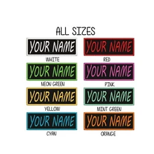 Custom Your Name Patch Embroidered Iron-On Applique Motorcycle Veteran Tactical