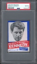 1968 Philadelphia ROBERT F. KENNEDY Unopened Wax Pack Graded PSA 8