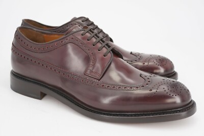 NEW $748 BROOKS BROTHERS GOLDEN FLEECE SHELL CORDOVAN BURGUNDY