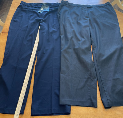 NEW Lot Of 2 Woman Pants Slacks Investments and Chicwe Size 20 20W